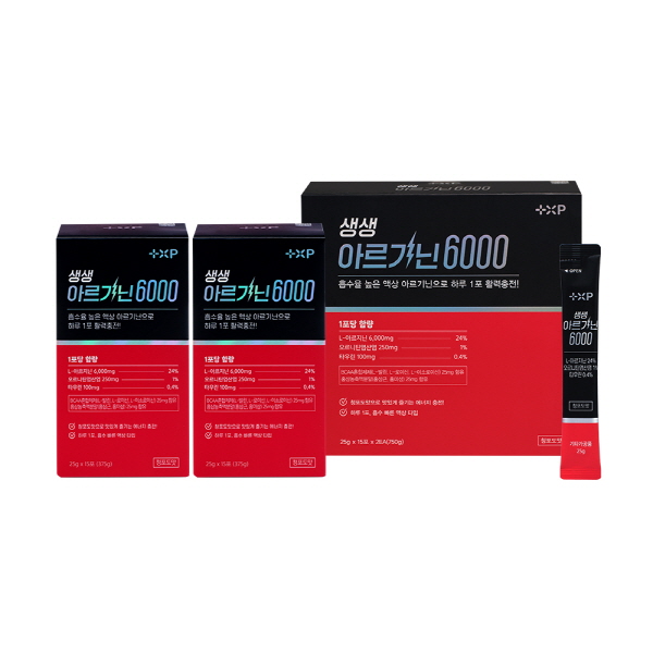 [+XP] 생생 아르기닌 6000 (25g*15포*2개입)