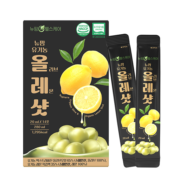 [뉴팜헬스케어] 뉴팜 유기농 올리브레몬샷 (20ml*14포)